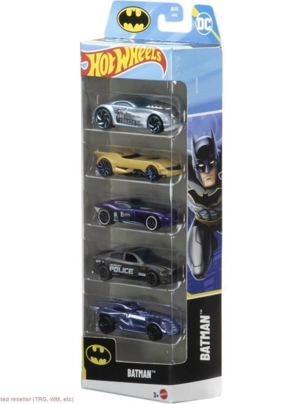 Hot Wheels Batman 5-Pack Sir Ominous Batmobile Fast Felion Dodge Charger R/T
